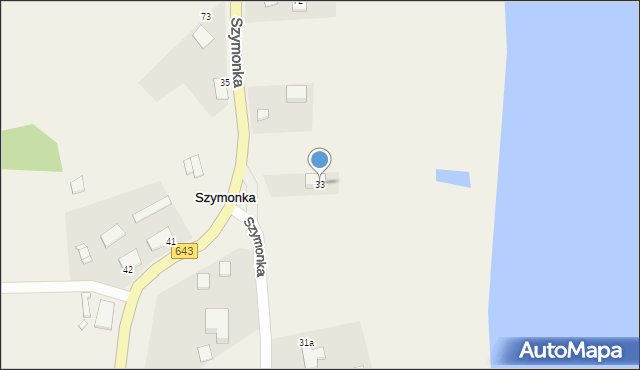 Szymonka, Szymonka, 33, mapa Szymonka