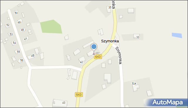 Szymonka, Szymonka, 41, mapa Szymonka