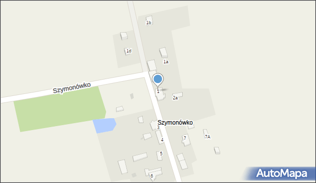 Szymonówko, Szymonówko, 1/2, mapa Szymonówko