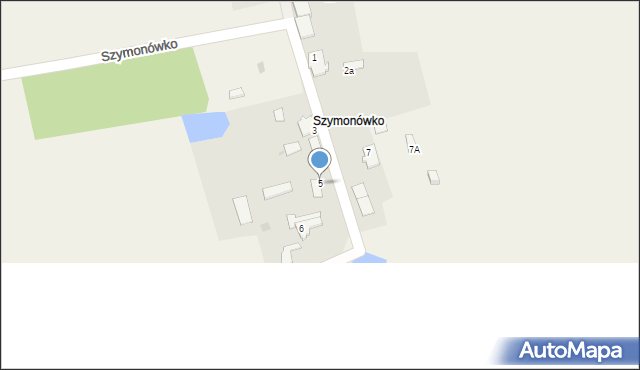 Szymonówko, Szymonówko, 5, mapa Szymonówko