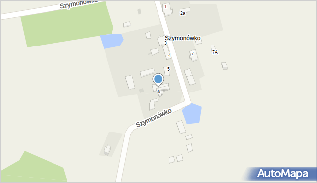 Szymonówko, Szymonówko, 6, mapa Szymonówko