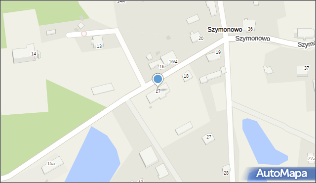 Szymonowo, Szymonowo, 17, mapa Szymonowo