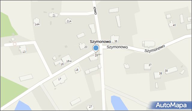 Szymonowo, Szymonowo, 19, mapa Szymonowo