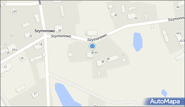 Szymonowo, Szymonowo, 37, mapa Szymonowo