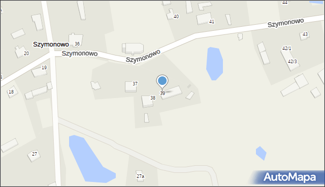 Szymonowo, Szymonowo, 39, mapa Szymonowo