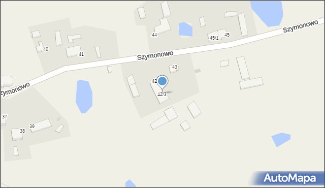 Szymonowo, Szymonowo, 42/3, mapa Szymonowo