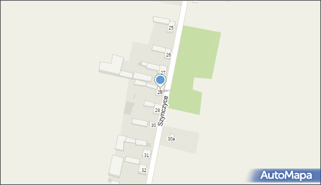 Szynczyce, Szynczyce, 28, mapa Szynczyce