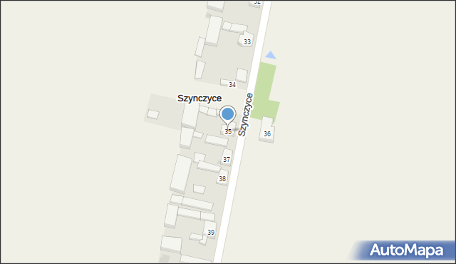 Szynczyce, Szynczyce, 35, mapa Szynczyce