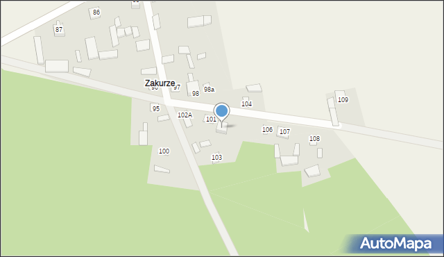 Szynkarzyzna, Szynkarzyzna, 102, mapa Szynkarzyzna