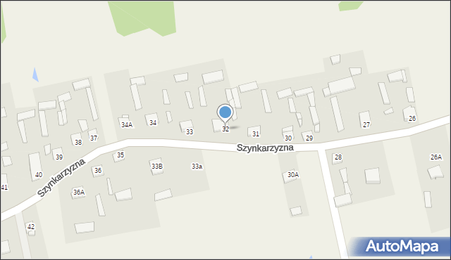 Szynkarzyzna, Szynkarzyzna, 32, mapa Szynkarzyzna