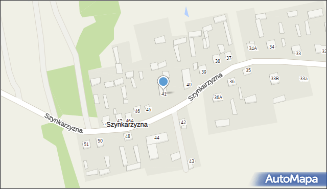 Szynkarzyzna, Szynkarzyzna, 41, mapa Szynkarzyzna