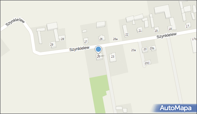 Szynkielew, Szynkielew, 25, mapa Szynkielew