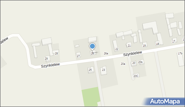 Szynkielew, Szynkielew, 26, mapa Szynkielew