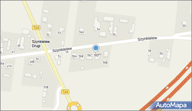 Szynkielew, Szynkielew, 56D, mapa Szynkielew