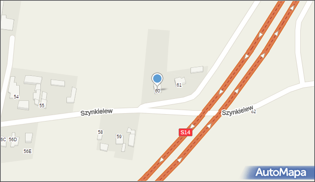 Szynkielew, Szynkielew, 60, mapa Szynkielew