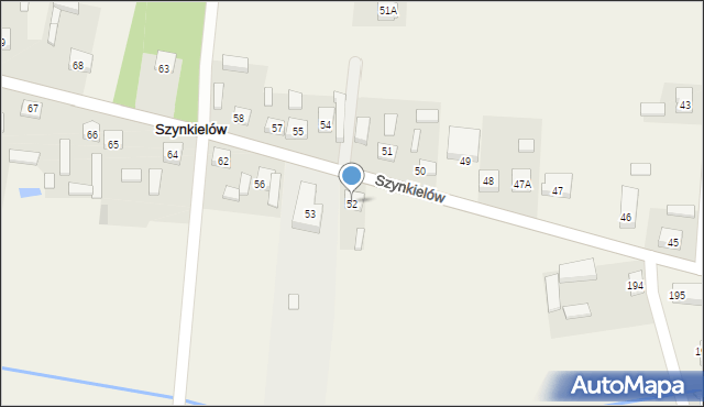 Szynkielów, Szynkielów, 52, mapa Szynkielów