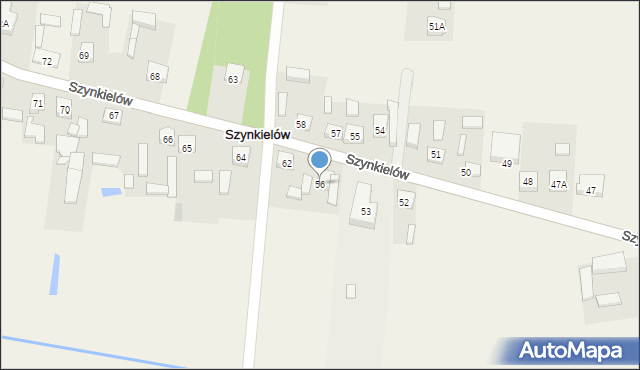 Szynkielów, Szynkielów, 56, mapa Szynkielów