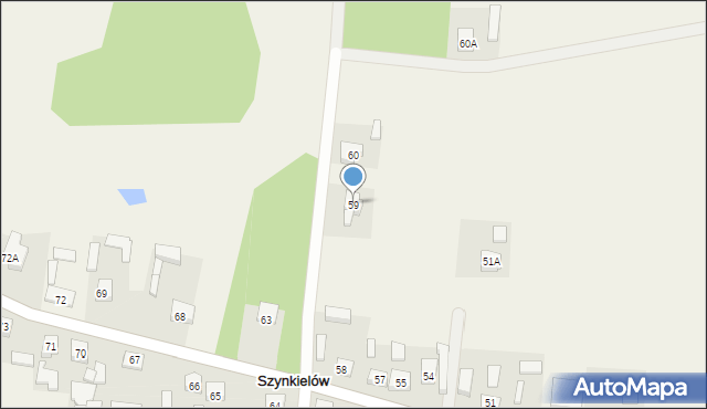 Szynkielów, Szynkielów, 59, mapa Szynkielów