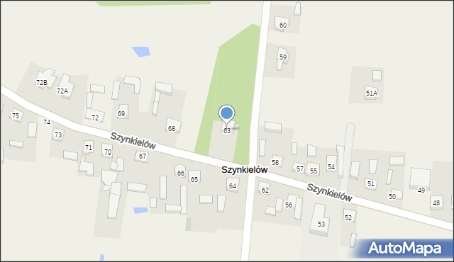 Szynkielów, Szynkielów, 63, mapa Szynkielów