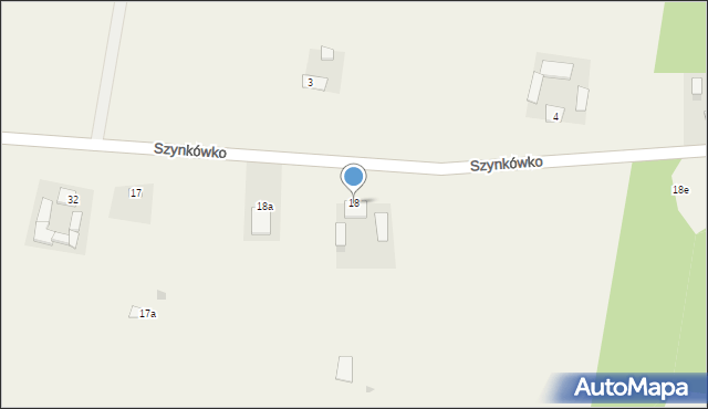 Szynkówko, Szynkówko, 18, mapa Szynkówko