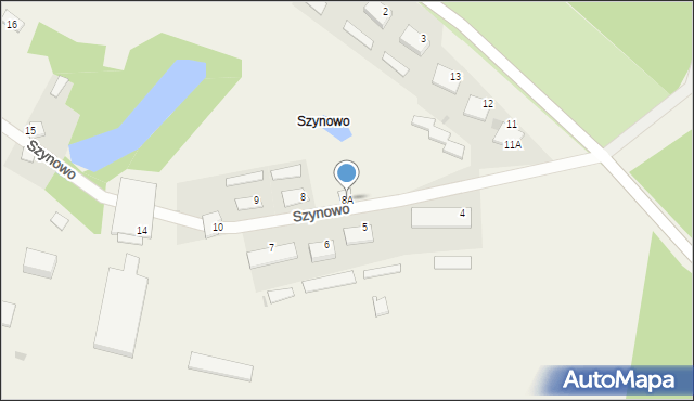 Szynowo, Szynowo, 8A, mapa Szynowo