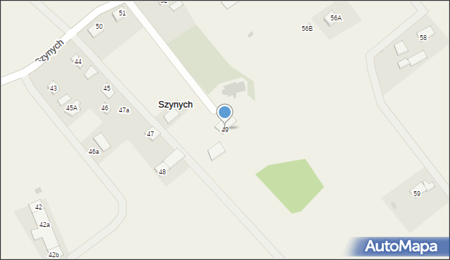 Szynych, Szynych, 49, mapa Szynych