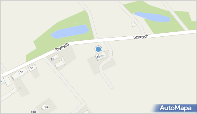 Szynych, Szynych, 61, mapa Szynych