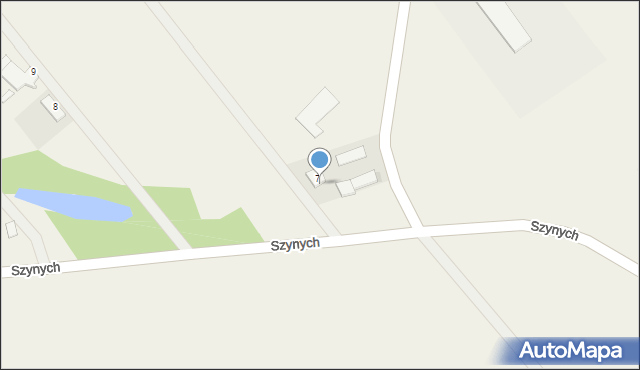 Szynych, Szynych, 7A, mapa Szynych