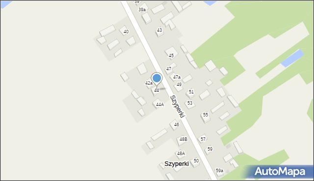 Szyperki, Szyperki, 44, mapa Szyperki