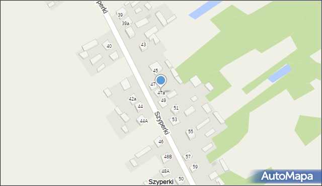 Szyperki, Szyperki, 47a, mapa Szyperki