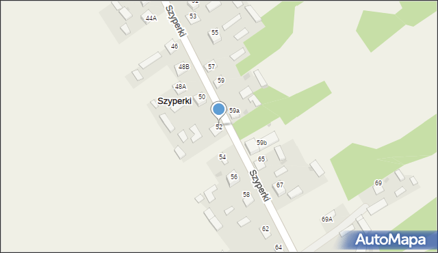 Szyperki, Szyperki, 52, mapa Szyperki