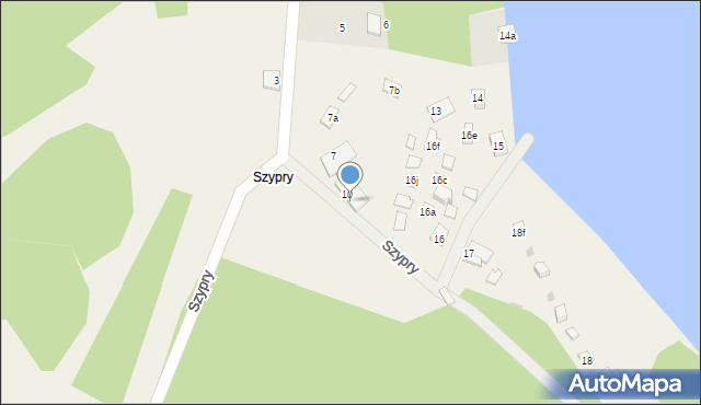 Szypry, Szypry, 11, mapa Szypry