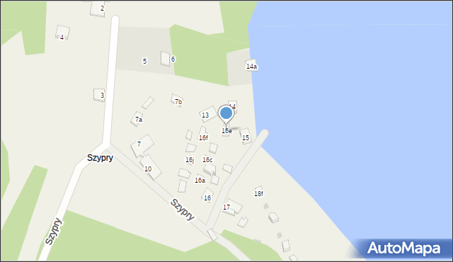 Szypry, Szypry, 16e, mapa Szypry