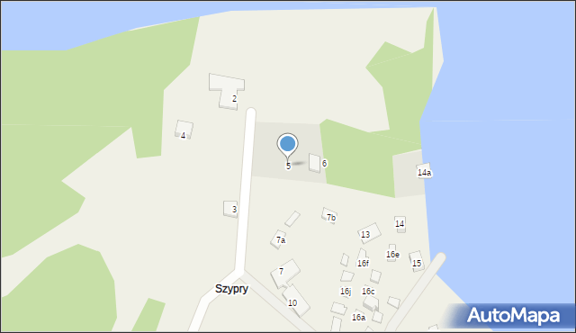 Szypry, Szypry, 5, mapa Szypry