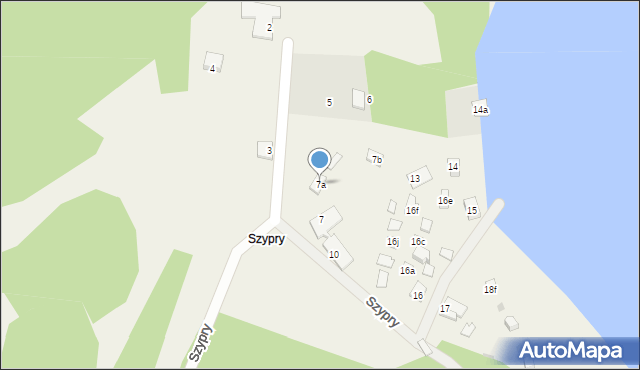 Szypry, Szypry, 7a, mapa Szypry