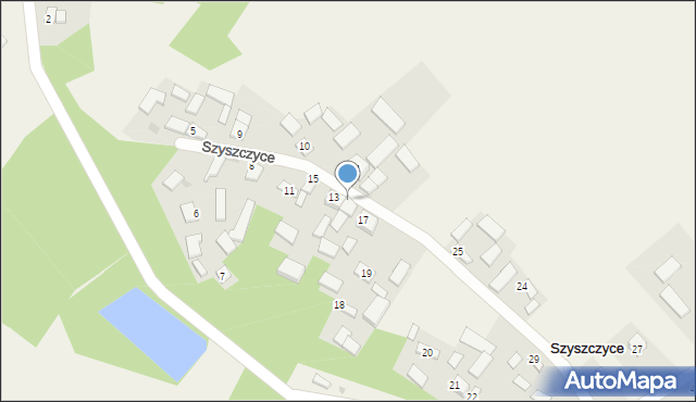 Szyszczyce, Szyszczyce, 16, mapa Szyszczyce