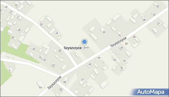 Szyszczyce, Szyszczyce, 27, mapa Szyszczyce