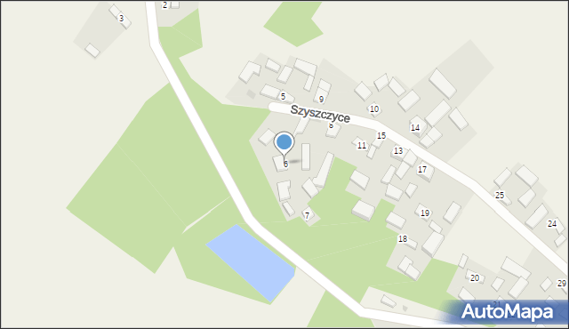 Szyszczyce, Szyszczyce, 6, mapa Szyszczyce