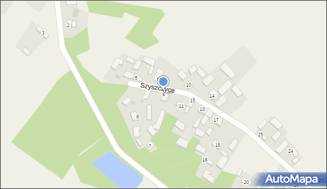 Szyszczyce, Szyszczyce, 8, mapa Szyszczyce