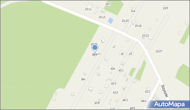 Szyszki, Szyszki, 38/4, mapa Szyszki