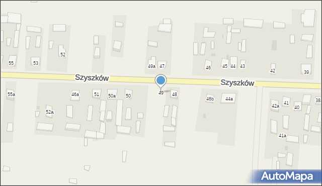 Szyszków, Szyszków, 49, mapa Szyszków