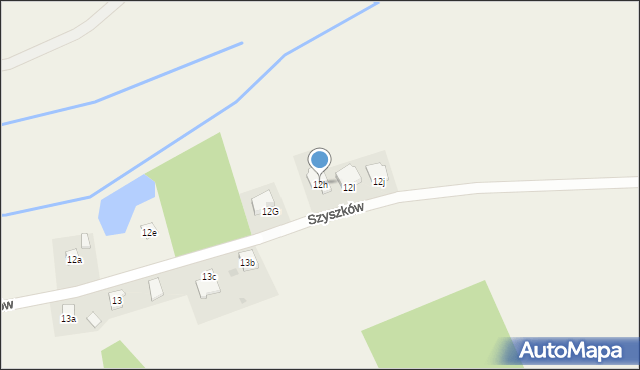 Szyszków, Szyszków, 12h, mapa Szyszków