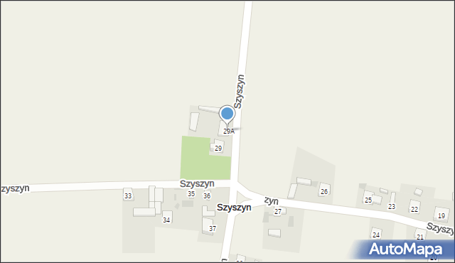 Szyszyn, Szyszyn, 29A, mapa Szyszyn