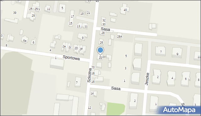 Tarnowo Podgórne, Szkolna, 22, mapa Tarnowo Podgórne