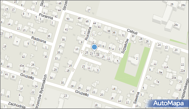 Tarnowskie Góry, Szpaków, 21, mapa Tarnowskie Góry