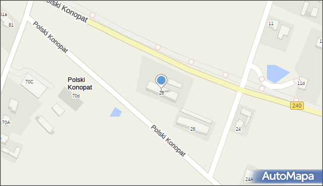 Terespol Pomorski, Szkolna, 28, mapa Terespol Pomorski