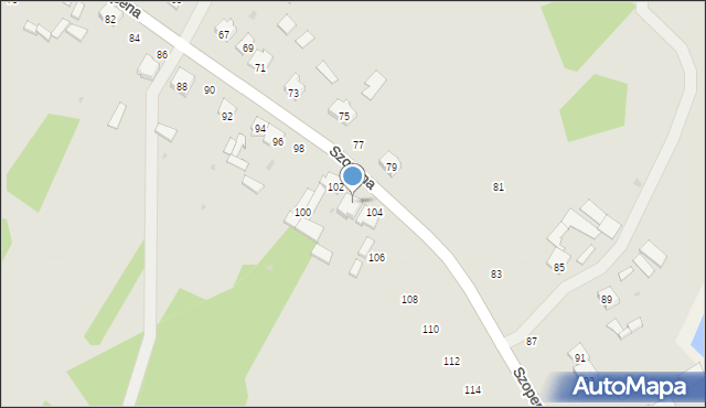 Tomaszów Lubelski, Szopena Fryderyka, 104a, mapa Tomaszów Lubelski