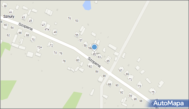 Tomaszów Lubelski, Szopena Fryderyka, 61, mapa Tomaszów Lubelski