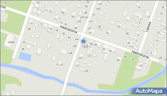 Tomaszów Mazowiecki, Szczęśliwa, 119a, mapa Tomaszów Mazowiecki