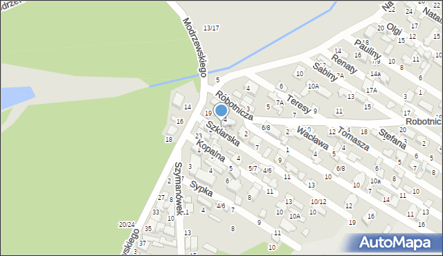 Tomaszów Mazowiecki, Szklarska, 1, mapa Tomaszów Mazowiecki